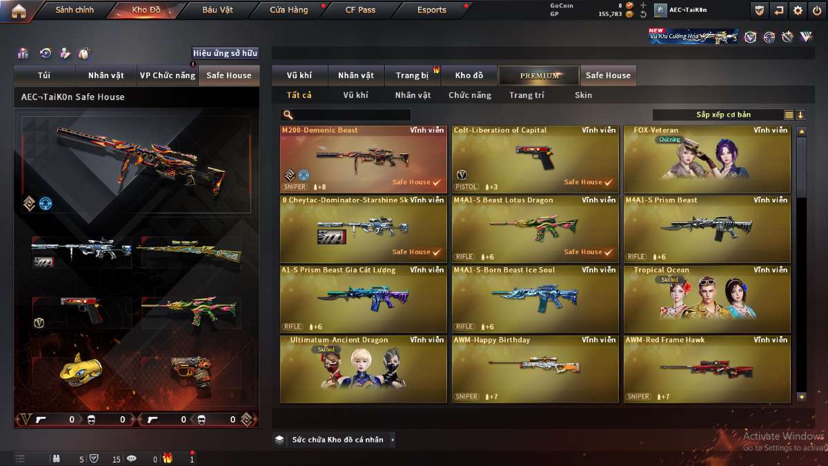 shop acc cf uy tin gia re